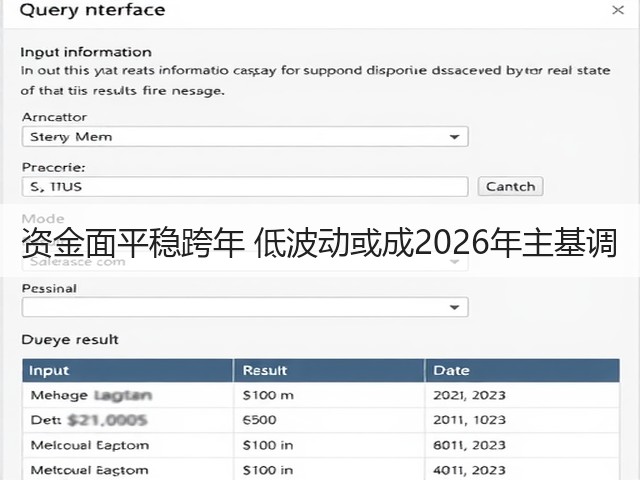 资金面平稳跨年 低波动或成2026年主基调(图1) 资金面平稳跨年 低波动或成2026年主基调(图1)