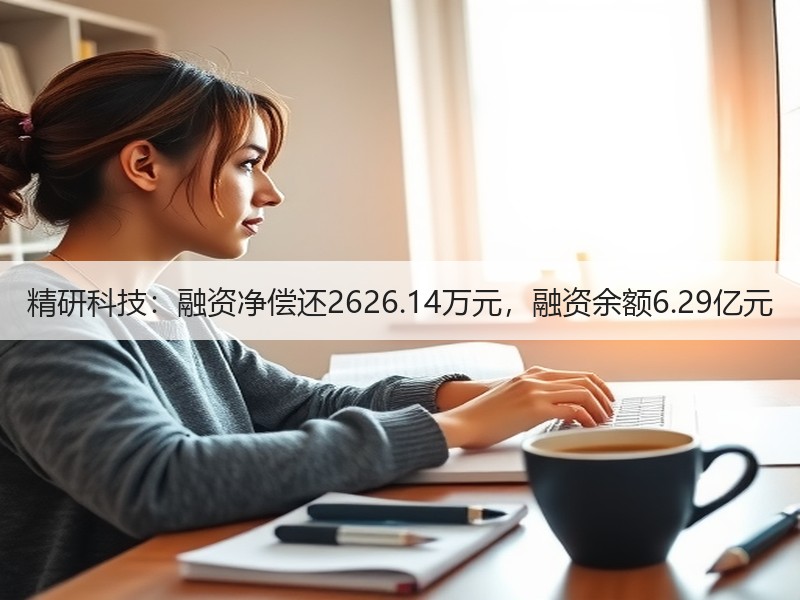 精研科技：融资净偿还2626.14万元，融资余额6.29亿元
