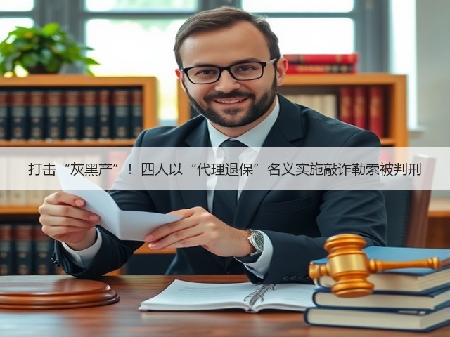 打击“灰黑产”！四人以“代理退保”名义实施敲诈勒索被判刑(图3)