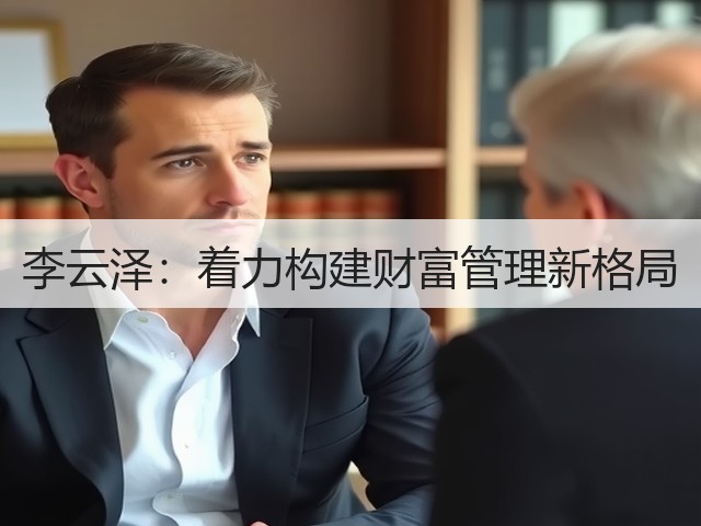 李云泽：着力构建财富管理新格局(图2)