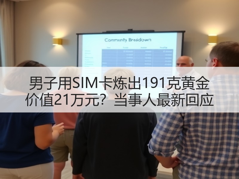 男子用SIM卡炼出191克黄金 价值21万元？当事人最新回应