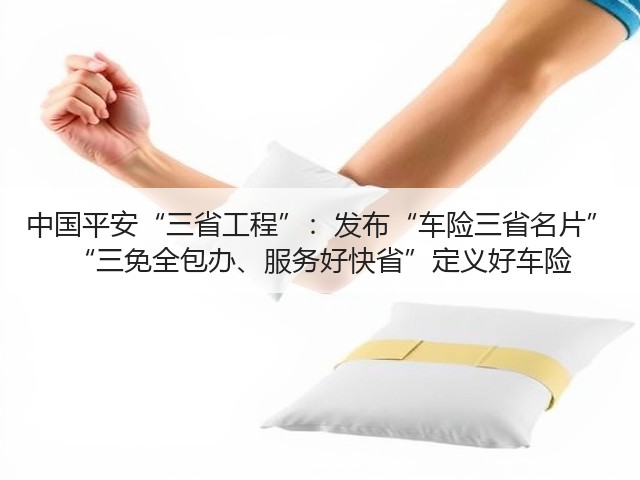 中国平安“三省工程”：发布“车险三省名片” “三免全包办、服务好快省”定义好车险(图3)