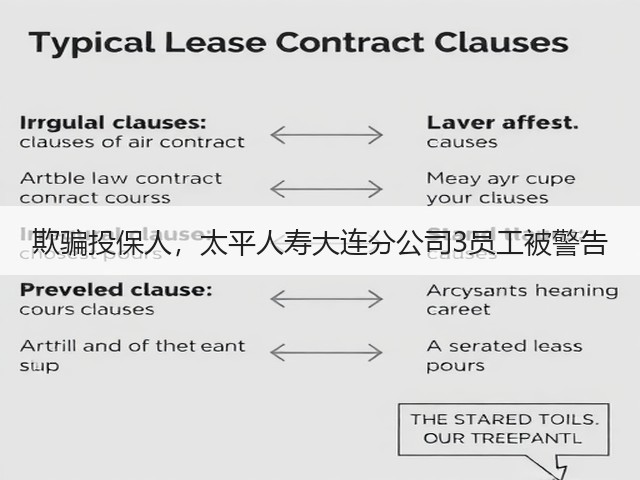 欺骗投保人,太平人寿大连分公司3员工被警告(图1) 欺骗投保人,太平人寿大连分公司3员工被警告(图1)