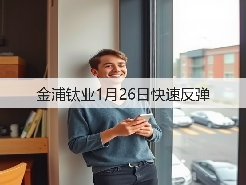 金浦钛业1月26日快速反弹